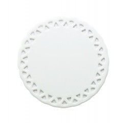Керамический круг в виде салфетки с отверстиями рис, d=7,6 см