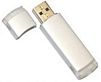 VF-604 алюминиевая флешка с пластиковыми вставками Серебристая 32GB